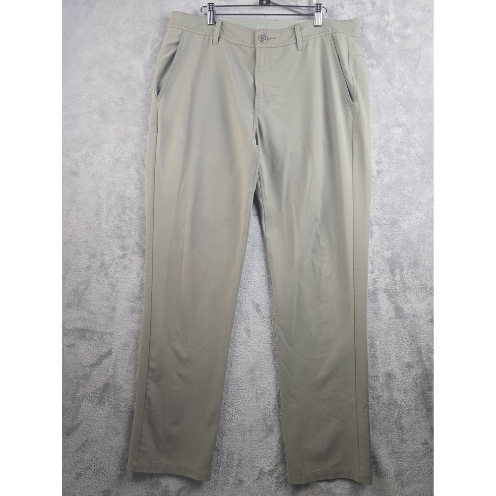 FREE FLY Pants Mens 36x32 Brown Tradewind Stretch Lightweight Tech Casual Golf